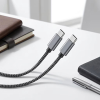Câble USB certifié CE 60W 3A 5A, câble de charge rapide Type C vers Type C, câble de données à charge rapide, câble Type C tressé en nylon
