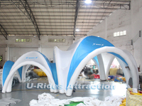 Tente U-Rides 6 mètres Grande tente dôme araignée gonflable en PVC Oxford certifiée CE Installation facile Igloo pour exposition