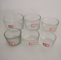 Mini aquarium 6x6cm en verre électroplaqué argenté à large ouverture, pot carré pour bougie ou bouteille