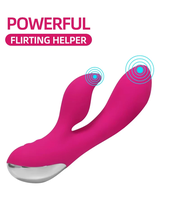 Vibrador Eléctrico de Doble Cabezal para Venta Directa, Recargable por USB, Impermeable IPX6, 10 Frecuencias, Estimulación de Pezones