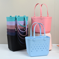 Sac de rangement de plage en EVA durable avec logo personnalisé, grande capacité, imperméable, organisateur portable pour accessoires de plage, voyages et usage quotidien