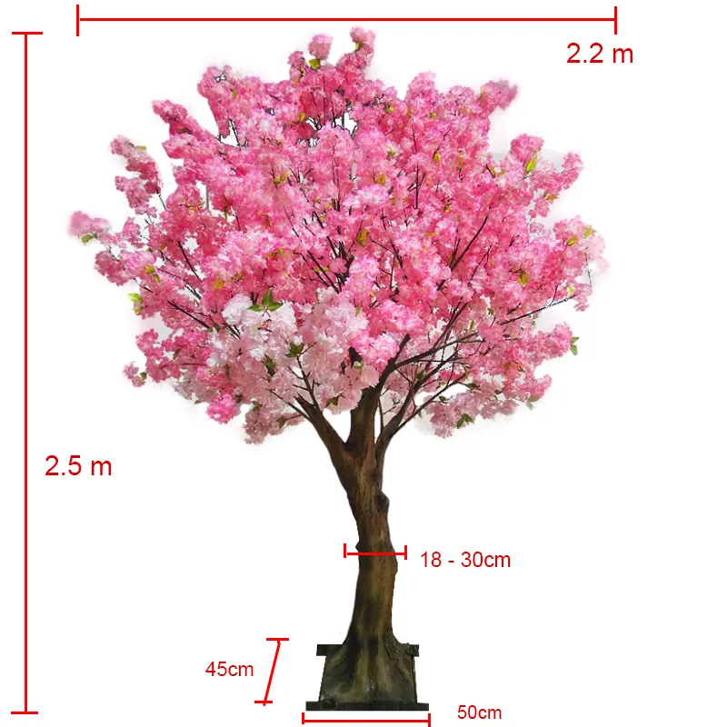 Songtao künstliche Bäume Kirschblüten machen künstliche Pflanzen und Bäume künstlichen Kirschbaum