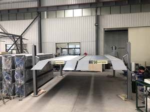 Çift geniş dört sonrası araba asansör PFP40/2000 Model hidrolik silindir işletilen tel halat kaldırma sistemi - Product Image 4