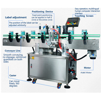 Machine d'étiquetage électrique automatique PLC de haute qualité pour bouteilles en verre et en carton, avec imprimante de date haute précision pour bouteilles de liquide de lavage