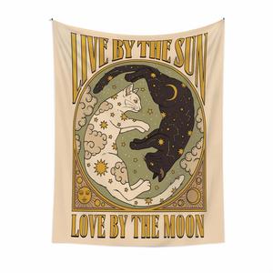 Hot Foreign Trade Background <b>Fabric</b> Style Room Decoration Ins Hanging Cloth <b>Cat</b> Tapestry - Product Image 3