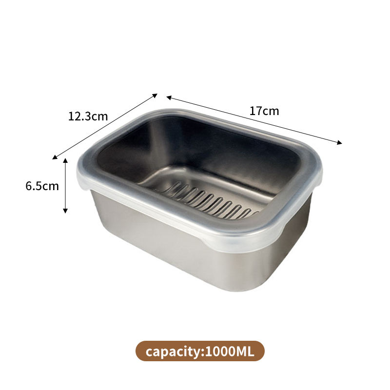 316L silicone lid food storage container (1000ml)