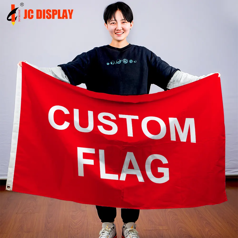 Groothandel Levering Custom Vlaggen Dubbelzijdig Afdrukken Custom Nationale Vlag 3X5 Alle Grootte Alle Land Vlaggen