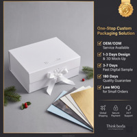 Boîte cadeau en carton pliable magnétique de luxe, personnalisable avec logo, recyclable, avec ruban en papier rose rouge UV, éponge, bougie, style écologique