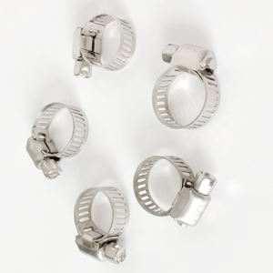 Collier de serrage de type américain pour câbles, <span class=keywords><strong>force</strong></span> de serrage élevée et bonne étanchéité, en acier inoxydable - Product Image 1