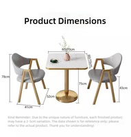 Ensemble table et chaises de salle à manger |   Ensemble de salle à manger de luxe pour petit hôtel, design gain de place
