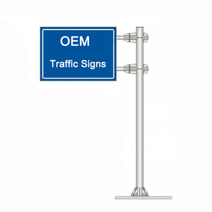 علامات المرور العاكسة من الألومنيوم OEM للتحذير من السلامة على الطرق لافتات عالية الوضوح - Product Image 1