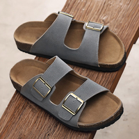 Sandales en liège personnalisées de haute qualité pour hommes, avec boucle simple et semelle antidérapante – Fabricant professionnel