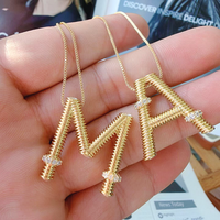 CH-LAP2209 Pendentif ovale tendance lettre A à Z, breloques alphabet plaqué or et argent, composant de bijoux DIY personnalisé, vente en gros