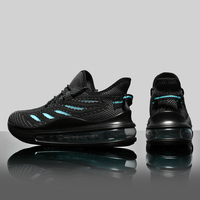Taille US 13 14 EU 47 48 Chaussures de course respirantes avec coussin d'air pour hommes Entraînement en plein air Gym Workouts Confort Chaussures de sport