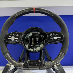 Volant de voiture en cuir personnalisé à 12 heures, compatible avec <span class=keywords><strong>Mercedes</strong></span>-Benz <span class=keywords><strong>2022</strong></span>+ GT53 GT63 GT 63S <span class=keywords><strong>AMG</strong></span> - Product Image 4