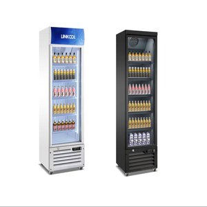 <span class=keywords><strong>Vitrine</strong></span> Réfrigérée Slim pour Glaces, Mini Congélateur Vertical avec Porte Vitrée, Présentoir Étroit pour Magasin - Product Image 1