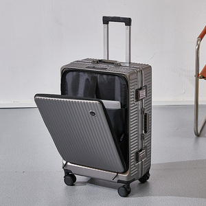 <span class=keywords><strong>Valigia</strong></span> <span class=keywords><strong>valigia</strong></span> con telaio in alluminio Vintage personalizzata 20 pollici di medie dimensioni <span class=keywords><strong>valigia</strong></span> Trolley <span class=keywords><strong>valigia</strong></span> - Product Image 4