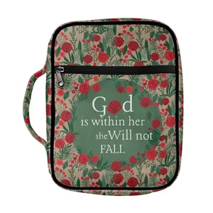 Muestra gratis fabricante fuente fábrica Biblia cubierta bolsa con cremallera para hombres y mujeres/Premium cuero real - Product Image 6