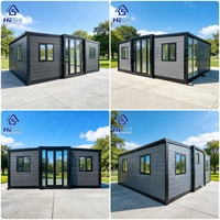 Nouvelle conception de maison conteneur préfabriquée extensible de 40 pieds ou 20 pieds, 1, 2, 3, 4 ou 5 chambres, maison mobile pliable en vente