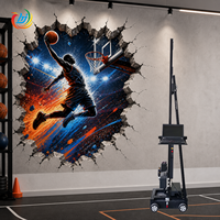 Impresora de Pared de Inyección de Tinta UV Hanjie, Máquina de Impresión Vertical 3D para Decoración Publicitaria