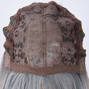 Parrucca Sintetica Smilco <span class=keywords><strong>2026</strong></span> Nuova Collezione Borgogna con Riflessi Blu e Bianchi, 28 Pollici, con Frangia, Resistente al Calore, Capelli Lisci Sintetici SM582 - Product Image 4