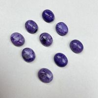 En gros Charoïte naturelle taille ovale, cabochon ovale facetté, pierre précieuse artisanale pour bague DIY, CABS& CUTTING gemstone