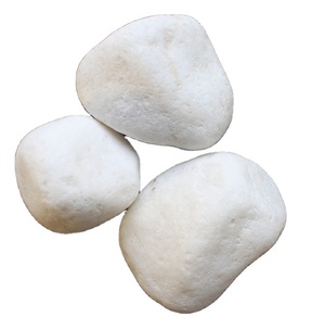 Galets de pierre naturelle blanche en gros <span class=keywords><strong>pour</strong></span> la construction de voies d'accès extérieures, l'aménagement paysager et les projets commerciaux - Durables et écologiques - Product Image 2