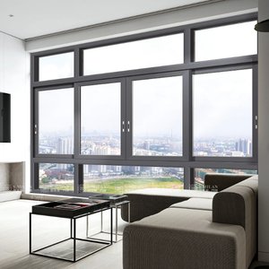 Nfrc อลูมิเนียมเฟรม<span class=keywords><strong>3</strong></span>แทร็คหน้าต่างบานเลื่อนพายุเฮอริเคนกระทบหน้าต่างบานเลื่อนกระจกสองชั้น - Product Image 1