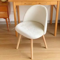 Vente en gros de meubles de maison chaise de salon en tissu velours élégant de loisirs modernes
