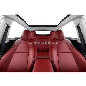 XIANGTA Sports Design Original housses de siège de voiture en cuir Nappa protecteur <span class=keywords><strong>Logo</strong></span> personnalisé pour <span class=keywords><strong>Tesla</strong></span> modèle Y 3 2017-2023 coussin de siège - Product Image 2