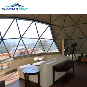 6M 8M 12 m <span class=keywords><strong>Gampling</strong></span> Dome Carpa con baño Carpa de cúpula de lujo para restaurante Villa Glamping Resort Hotel - Product Image 6