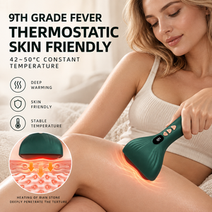 Dispositivo de Masaje Facial con Logotipo Personalizado para el Cuidado de la Salud y la Belleza, Dispositivo Eléctrico de Compresión Caliente con Vibración, Guasha Corporal, Dispositivo de Tonificación Facial - Product Image 6