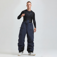 Pantalon de ski et de snowboard pour femme, imprimé, imperméable 10 000 mm, coupe-vent, fermeture éclair, en polyester/coton