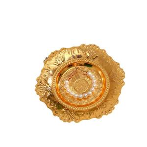 Metall-Kuchenplatte Phönixschwanz Kleine Schmuck-Halskette Ring-Dekoration Aufbewahrung Vintage Teetassen-Untersetzer Obstteller Made in China - Product Image 5