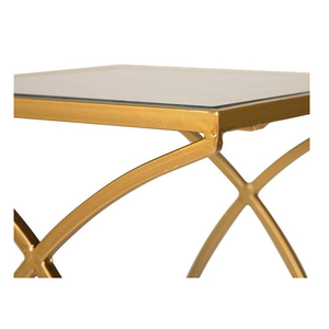 Set di 2 di nidificazione caffè tavoli accento decorativo fine lato tavoli basamento della pianta sedia a specchio camera da letto di caffè set da tavola - Product Image 3