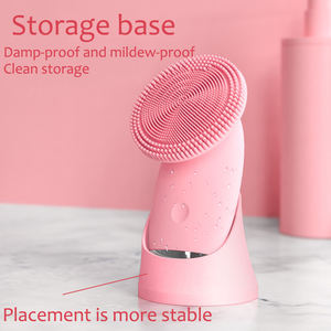 Brosse nettoyante électrique en silicone étanche <span class=keywords><strong>Hotbird</strong></span> OEM pour le visage, éliminateur de points noirs, masseur facial chauffant, exfoliant liftant pour la peau - Product Image 6