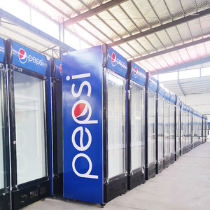 300L Single Glass Door Refrigerator <strong>Coca</strong> Display Cooler <strong>Cola</strong> Drink Display Vertical <strong>Fridge</strong> - Product Image 2