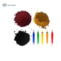 Couleur différente pigment jaune d'oxyde de fer pour peinture ciment béton brique