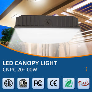 Lumière de canopée LED moderne en gros 20/40/60/80/100W, haute luminosité, lumière de station-service, certifications complètes pour garage, entrepôt - Product Image 3