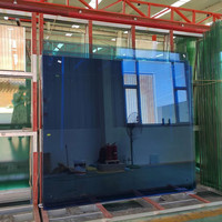 Verre trempé de sécurité teinté bleu clair bleu foncé 4mm 5mm 6mm 8mm 10mm Verre trempé coloré personnalisé Prix d'usine par M2