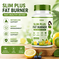 Comprimés OEM Slim Plus Brûle-graisses : Détox rapide et saine, Soutien au métabolisme, Gestion du poids, Soin digestif, Boost d'énergie