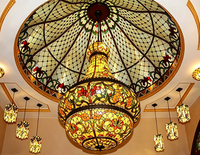 Plafond en verre teinté architectural pour villas, restaurants, hôtels et églises