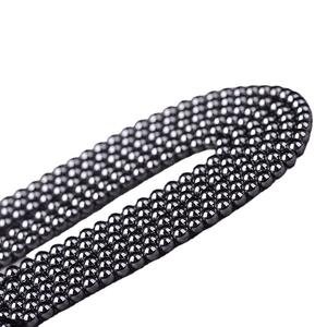 Cuentas de <span class=keywords><strong>piedra</strong></span> Natural hechas a mano, de alta calidad, 2mm-16mm, para joyería, cuentas de hematita, <span class=keywords><strong>piedra</strong></span> magnética negra - Product Image 2