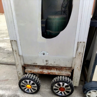 Roue en caoutchouc en aluminium pour porte automatique rétractable, rouleau de tête de porte électrique, pour atelier d'usine