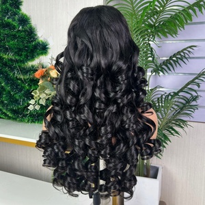 วิกผมลอน SDD 5*5 แบบ Bouncyr Curl คุณภาพ Super Double Drawn ผมแท้ 100%  ลอนใหญ่เด้งดึ๋ง  ความหนาแน่นเต็มพิกัด - Product Image 4