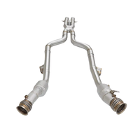 Pour Mercedes-Benz SL600 5.5T R230 2002-2011 : Downpipe 100/200/300 cellules isolé, collecteur d'échappement en X, système d'échappement pour amélioration de puissance
