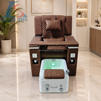 Fauteuil de pédicure électrique inclinable réglable sans plomberie, luxe et confort, mobilier de beauté pour salon de manucure et soins des pieds