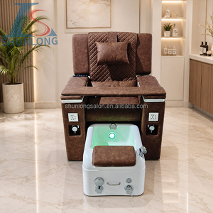 Fauteuil de pédicure électrique inclinable réglable sans plomberie, luxe et confort, mobilier de beauté <span class=keywords><strong>pour</strong></span> salon de manucure et soins des pieds - Product Image 1