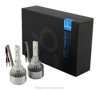 Ampoules de phares LED C6, 9005 H7 H4 36W, phares LED pour voiture et moto, lumière blanche 6000K