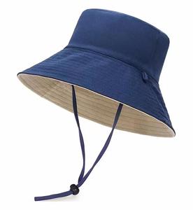 Gorras de Safari de poliéster negro de secado rápido con logotipo de goma personalizado, gorra de playa parasol, sombrero de pescador de ala ancha - Product Image 6